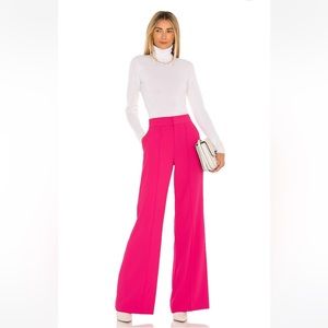 Alice and Olivia: Dylan Wide Leg Pant in Wild Pink